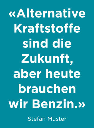 Alternative Kraftstoffe sind die Zukunft, aber heute brauchen wir Benzin (Stefan Muster)